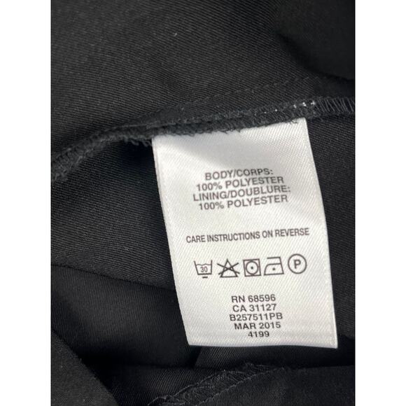 DKNY Women’s Black Romper Shorts Outfit Size 8 Elegant One Piece Excellent - Picture 6 of 8